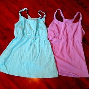 Suiek two babydoll nursing tops.